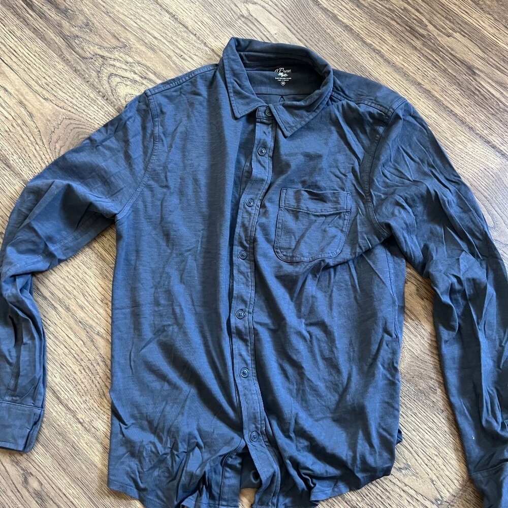 Men's Long Sleeve J. Crew Button Down Size Medium Blue